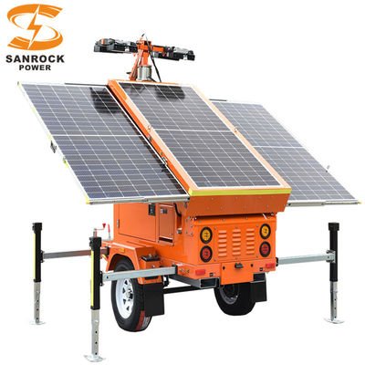 kaufen Portable Led Light Towers 60A MPPT Solar Mobile Tower Light Trailer montiert online manufacture
