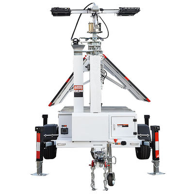 kaufen Bauleuchtenmast mit 6 Sektionen LED-Lichtmast Mobiler Solar-Lichtmast für Notfälle online manufacture