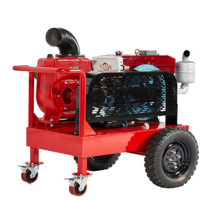 kaufen Billige mobile Wasserpumpe Durchfluss 25 m3/h Selbstprimarpumpe Leichtgewicht Dieselbetriebene Wasserpumpen online manufacture