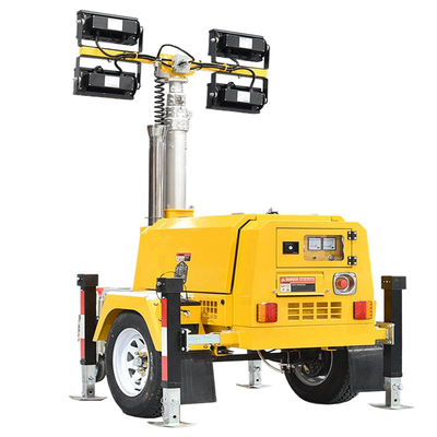 kaufen Diesel Generator Light Tower Industrial Light Tower 4 × 1000W MHD LED Light Tower for sale online manufacture