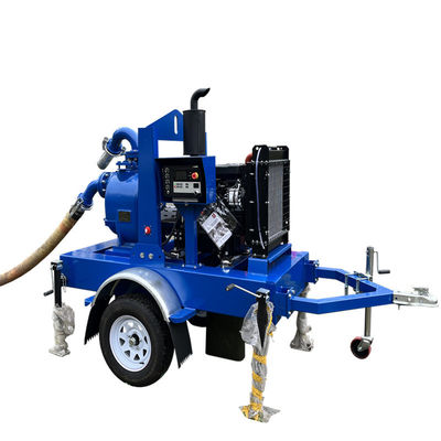 kaufen Manufacturer Trailer Mounted Water Pump Open Rack Self Priming Pump Trash Water Pump Set online manufacture