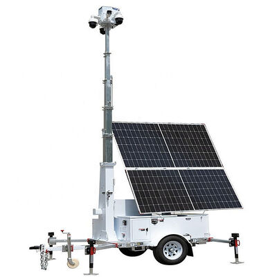 kaufen Solar LED Light Tower Rotating Surveillance Camera Emergency Response Zones Portable Solar Light Tower online manufacture