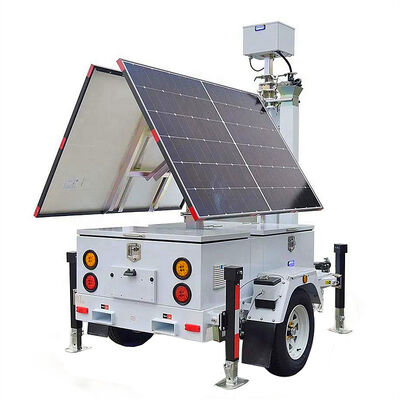 kaufen Multifunction Solar Light Tower CCTV Camera Tower Surveillance Live Footage Mobile Solar Light Tower online manufacture