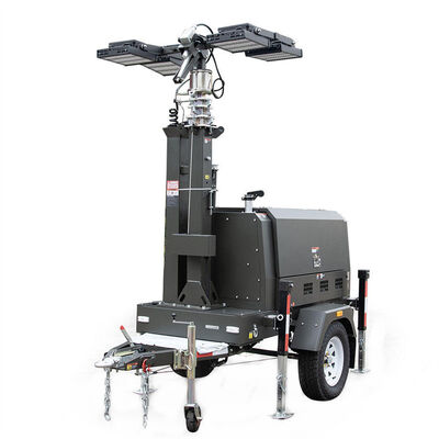 kaufen Diesel Powered Light Tower Relief Emergency Light Tower 45L Large Fuel Tank Portable Diesel Light Tower online manufacture