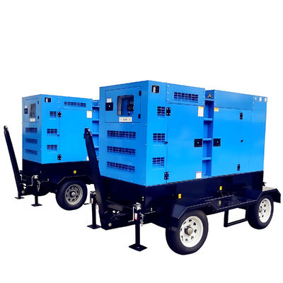 kaufen Auf einem Anhänger montierter Dieselgenerator. Benutzerfreundliches digitales Bedienfeld. Dieselmotor-Generator-Set online manufacture