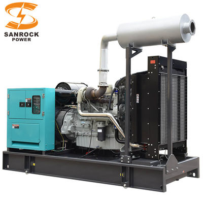 Dieselgenerator mit hoher Leistung mit offenem Rahmen 50 Hz Dieselgenerator mit 500 KVA Dg Set Wasserkühlung