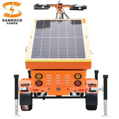 Elektrische Aufhebung Mobil Solarlicht Turm Bergbau Leuchtturm 5 Abschnitte 7M Höhe