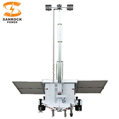 OEM Mobil Solar Light Tower Trailer montierte Beleuchtungsmaschine für Outdoor-Aktivitäten