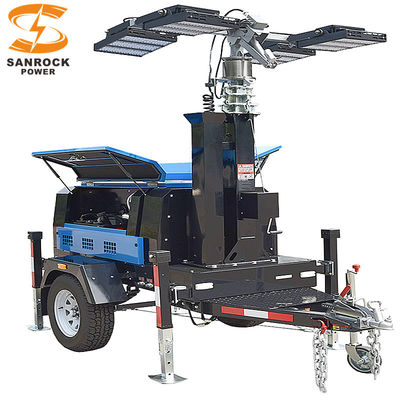 Mobiler Diesel-Lichtturm 6kw/50hz 7,5kw/60hz Teleskoplichtturm