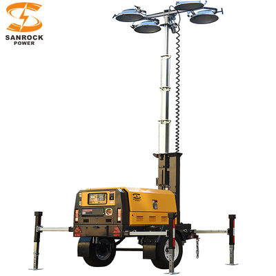 Notfall-Diesel-Leuchtturm-Generator 6kw 7.3kw Trailer mit Perkins-Motor