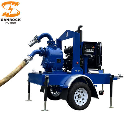 Gusseisen 6 Zoll Diesel-Wasserpumpe Selbstaufbereitung Schlammpumpe Hochdruck 57HP-148HP