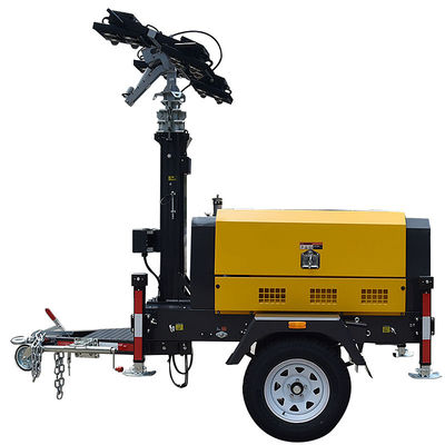 Dieselgenerator Portable LED Tower Light Natürliche Luftzufuhr 1300kg Bruttogewicht