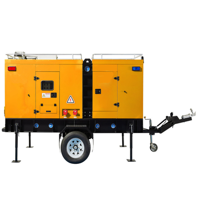 Dieselmotor-Pumpen-Satz 2 Räder Trockene Priming-Pumpe Feuerwehr Dieselmotoren-Wasserpumpe