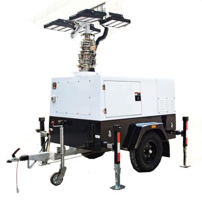 Mobilleuchtturm-Generator Diesel-Leuchtturmlampe 4×500W LED-Industrielle Leuchtturm