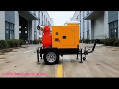 Wasserpumpe starke Selbstvorbereitung Drainage Bewässerung Pumpe Anhänger Dieselmotor Wasserpumpe Set